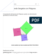 Clase Reconociendo Geogebra con Pitagoras  GeoGebra
