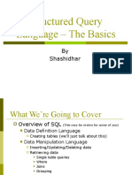 Structured Query Language - The Basics: by Shashidhar