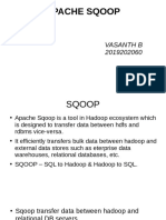 Apache Sqoop: Vasanth B 2019202060