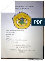 Laporan Praktikum Saponifikasi