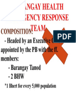 Composition:: - Headed by An Executive Officer Appointed by The PB With The Ff. Members: - Barangay Tanod - 2 BHW