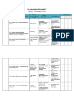 Annex 5 Planning Worksheet Title