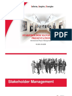 Stakeholder Management Presentation: Nform, Nspire, Nergise