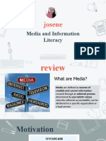 Josene: Media and Information Literacy