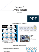 Crystal Defects: CENG 1500