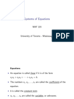 Systems of Equations