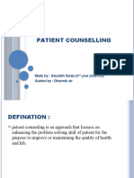 Patient Counselling Roll No. 15