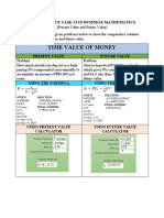 PERFROMACE TASK PRESENT AND FUTURE VALUE