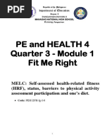 Physical Education and Health 3: Quarter 1 - Module 1 | PDF ...