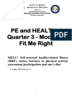 Pe and Health 4 Quarter 3 - Module 1 Fit Me Right