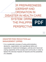 Disaster Preparedness - Leadership and Coordination in Disaster in Health Care System With Lecture