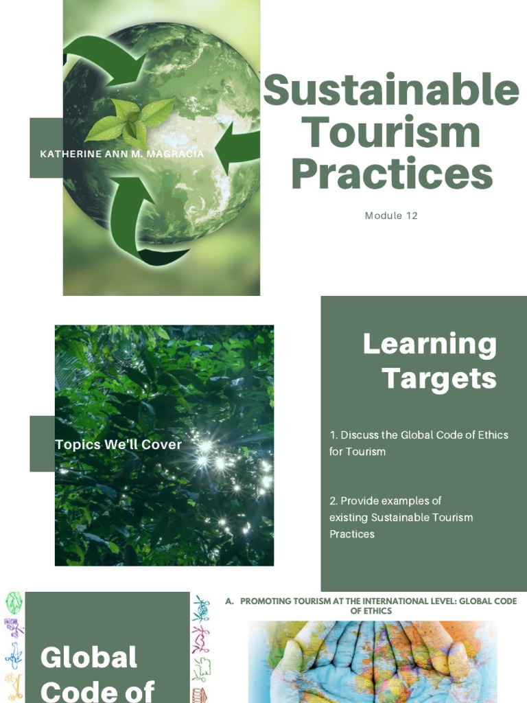 Sustainable Tourism Practices Pdf Recycling Sustainability