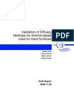 Validation Methods Antimicrobial Hard Surfaces