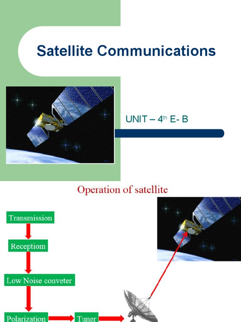 Satellite Communication Unit 4 | PDF | Communications Satellite | Satellite