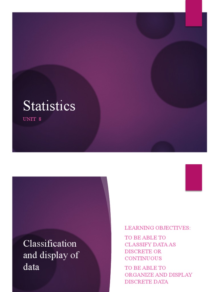 G9 Ex Types of Data and Ways To Display Discrete Data | PDF ...