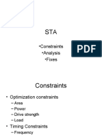 Constraints - Analysis - Fixes