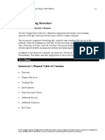 Understanding Structure: Instructor's Manual Table of Contents