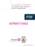 Rotaract Songs: Compiled By: Rotr. Afolabi Oluwadamilola