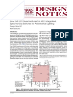 Low EMI LED Driver Features 2A, 40V, Integrated, Synchronous Switches For Automotive Lighting