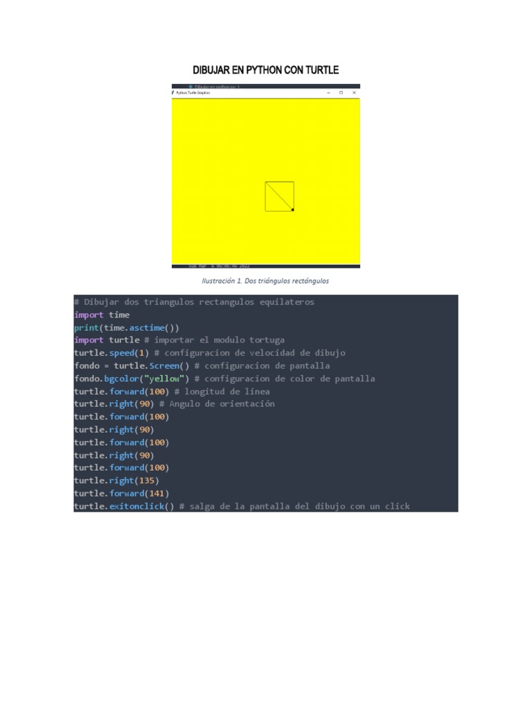 Dibujar en Python Con Turtle | PDF