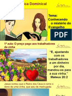 1a Aula - Slides - ADO - Conhecendo o Misterio Do Evangelho de Cristo - O Preco Pago Aos Trabalhadores Da Vinha - Marco 2022