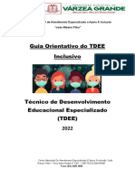 Caderno Orientativo Para TDEE 2022 Para as Professoras AEE