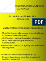 Materi 3 Mankom, Model Perencanaan Utk Advokasi Nani - NM