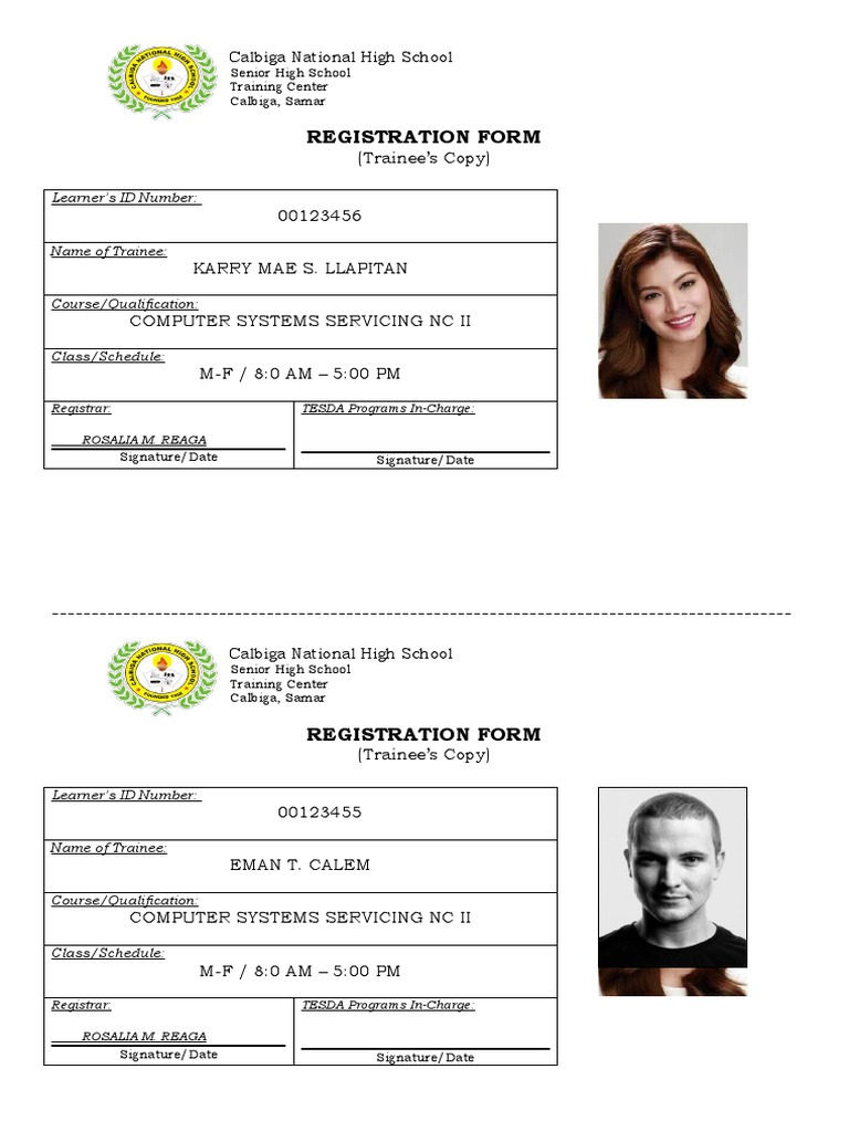 Registration Form | PDF