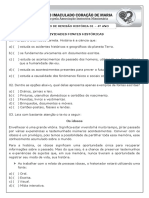 Caderno de Revisão 01 - CIÊNCIAS HUMANAS HISTÓRIA - 4º Ano