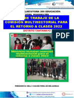 3.-PLAN DE TRABAJO DE LA COMISIÓN DE MULTISECTORIAL PARA EL BRAE-2022 TANTAMAYO