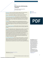 Association of Psychiatric Disorders With Mortality Among Patients With COVID-19