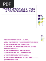 Family Life Cycle Stages & Developmental Task