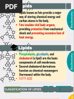 Lipids: Lipids Known As Fats Provide A Major