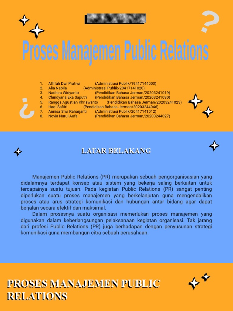 Proses Manajemen Public Relations Efektif | PDF | Ilmu Sosial
