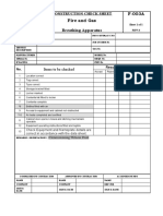 Fire and Gas Breathing Apparatus F-003A: Construction Check Sheet