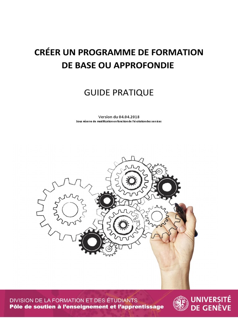 Guide pour créer un programme de formation | PDF | Master (diplôme ou ...