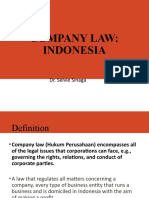 Company Law: Indonesia: Dr. Selvie Sinaga