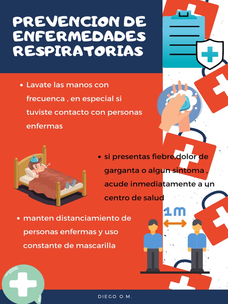 Azul Marino Rojo Botiquín Desastre Natural Póster PDF