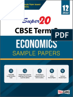 Super 20 Economic Sample Papers Term 2 Class 12