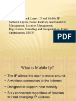 Unit - Iii Mobile Network Layer: IP and Mobile IP