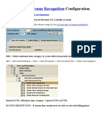 Deferred Revenue Recognition Configuration