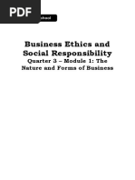 Bus - Ethics - q3 - Mod1 - The Nature and Forms of Business Organizations - Final