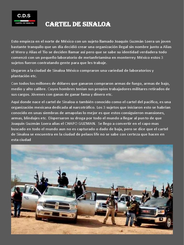 Fundadores del Cartel de Sinaloa | PDF | Cartel de Sinaloa | Comercio ...