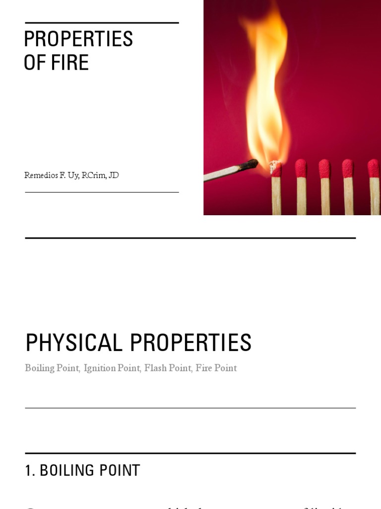 Properties and Behavior of Fire | PDF | Science & Mathematics