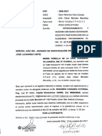 Exp. 03566-2021-Apersonamiento Chiclayo - Actos Contra El Pudor