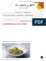 Champiñones en Salsa Verde - Cocina Casera y Fácil