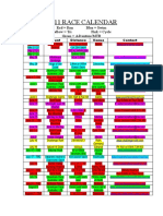 2011 Race Calendar