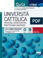 Universita Cattolica - Medicina, Odontoiatria, Professioni Sanitarie - 2500 Quiz