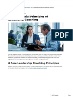 The 6 Essential Principles of Leadership Coaching - CCL