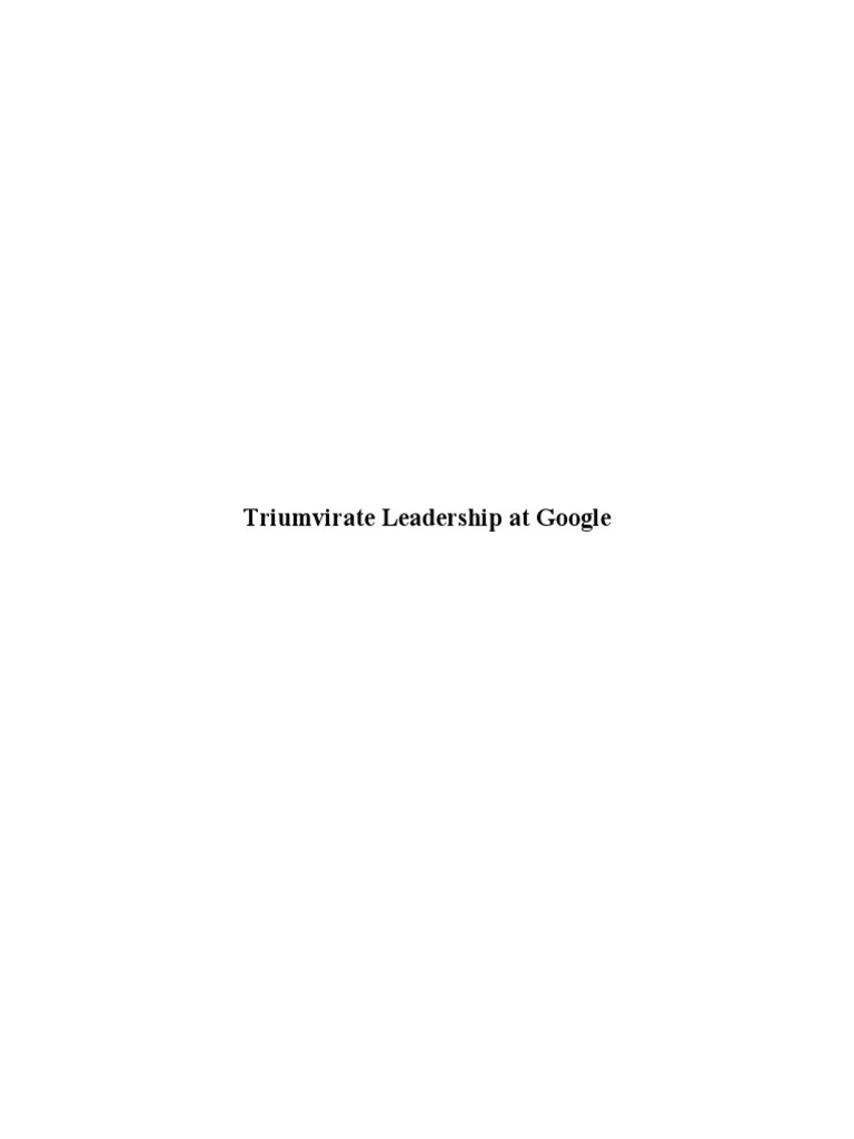 Google Case Study PDF Leadership Monopoly (Economics)
